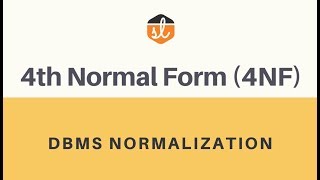 4th Normal Form 4NF  MultiValued Dependency  Database Normalization [upl. by Althee21]