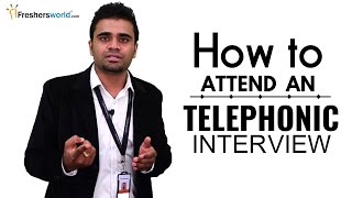 HOW TO ATTEND A TELEPHONIC INTERVIEW FOR FRESHERS  INTERVIEW TIPS [upl. by Zined]