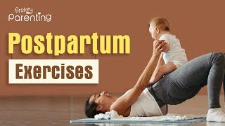 Postpartum Exercises  Workouts to do After Delivery [upl. by Acinot]