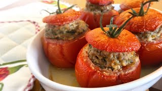 Recette  Tomates farcies au four [upl. by Assenyl847]