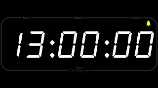 13 Hour  TIMER amp ALARM  1080p  COUNTDOWN [upl. by Anileuqcaj941]