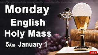 Catholic Mass Today I Daily Holy Mass I Monday January 1 2024 I English Holy Mass I 500 AM [upl. by Willie]