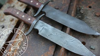 Forging 2 Bowie Knives [upl. by Stanly]