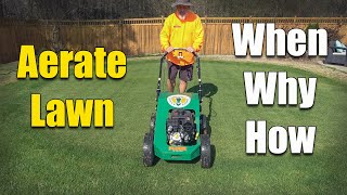 How and When to Aerate Your Lawn [upl. by Crotty]