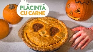 Reteta  Placinta cu carne pentru Halloween  Bucataras TV [upl. by Antons]