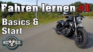 Motorradfahren lernen 1 Basics amp Start [upl. by Ardnatal]