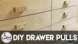 How To Make DIY Drawer Pulls or Cabinet Pulls  Crafted Workshop [upl. by Akiram474]