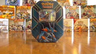 Pokemon Swampert EX Tin Opening [upl. by Ilrebmik]