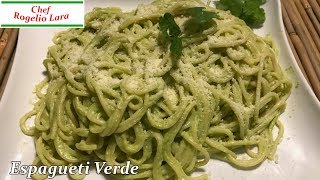 ESPAGUETI VERDEDELICIOSA RECETA [upl. by Leummas697]