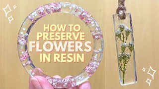 DIY flower jewelry using resin  flower preservation [upl. by Ludmilla]