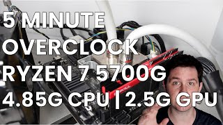 5 Minute Overclock Ryzen 7 5700G to 4850 MHz [upl. by Nedra]