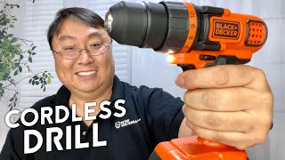 BLACKDECKER 20V MAX Cordless Drill Unboxing [upl. by Ellynad]