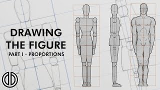 Drawing the Human Figure  Proportions  Tutorial PART I [upl. by Gauntlett913]