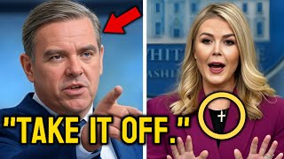 Liberal TV Host Mocks Karoline Leavitt NECKLACE  Her Response is SHOCKING [upl. by Rabiah330]