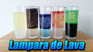 Experimento 5 Formas de hacer una lampara de lava [upl. by Henry]