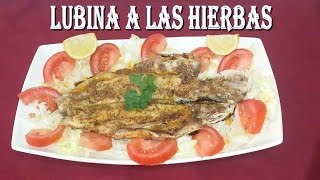 LUBINA A LA PLANCHA CON HIERBAS PROVENZALES MUY FÁCIL [upl. by Nailliw535]