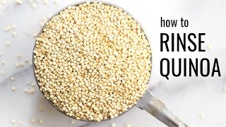 How to Rinse Quinoa StepbyStep Tutorial [upl. by Sirdi]