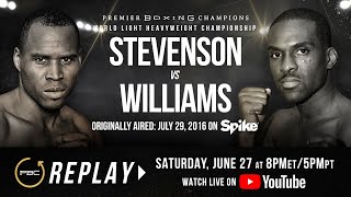 PBC Replay Adonis Stevenson vs Thomas Williams Jr  Full Televised Fight Card [upl. by Olen]