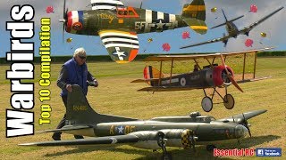 RC BEST TOP 10 WARBIRDS WW1 and WW2 Action Compilation [upl. by Arreyt]