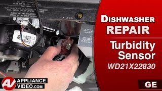 GE Dishwasher  Prolonged Wash Times  Turbidity Sensor Repair [upl. by Yrrej352]