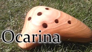 How to make wooden ocarina with hand tools [upl. by Eiblehs]