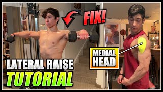 How to do the DUMBBELL LATERAL RAISE  2 Minute Tutorial [upl. by Rivalee656]