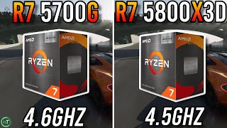 Ryzen 7 5700G vs Ryzen 7 5800X3D  Tested in 2023 [upl. by Jamaal735]