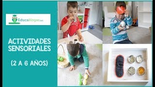 Actividades Sensoriales  Los 5 sentidos niños de 2 a 6 años [upl. by Ehud386]