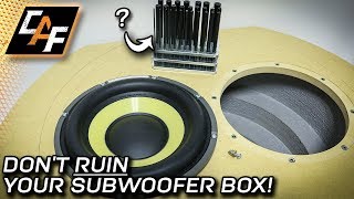 Mounting subwoofers like a pro Threaded Inserts [upl. by Suhpesoj]