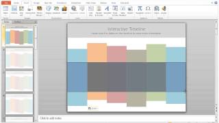 How to Create an Interactive Timeline in Powerpoint [upl. by Tnaryb]