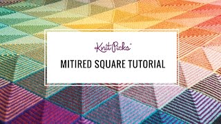 Learn to Knit a Mitered Square  Tutorial [upl. by Judas]