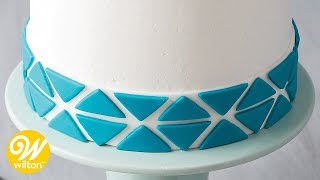 How to Overlay Fondant Using CutOuts  Wilton [upl. by Terag160]