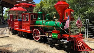 Riding the Hermann Park Railroad Train Houston Texas [upl. by Amalberga]