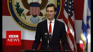 Jared Kushner speaks at the opening cermony of the US embassy in Jerusalem BBC News [upl. by Skutchan971]