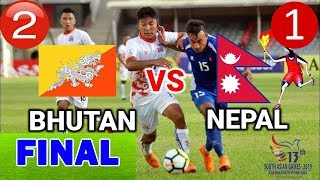 Bhutan vs Nepal 12 HIGHLIGHTS Final Match 13th South Asian Game 2019 Nepal vs bhutan Live Football [upl. by Anidene107]