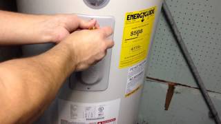 How To Reset The Reset Button On a Electric Hot Water Heater Pretty Easy [upl. by Longan]