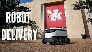 Starship Autonomous Food Delivery Robots Deployed at University of Houston [upl. by Jacobba]