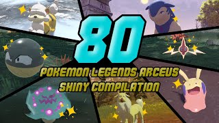 80 Shiny Pokémon Legends Arceus Compilation [upl. by Llig]