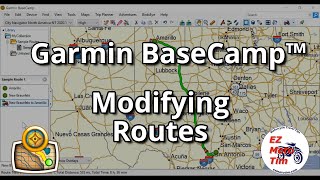 Garmin BaseCamp™ Modifying Routes [upl. by Fagaly74]