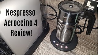 Nespresso Aeroccino 4 Milk Frother Review  Worth upgrading from the Aeroccino 3 [upl. by Ernesta]