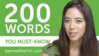 200 Words Every German Beginner MustKnow [upl. by Ettedanreb374]