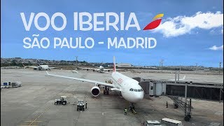 Voo Iberia  Guarulhos  Madrid  Airbus A330300 [upl. by Ilac]