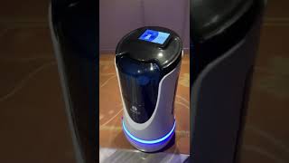 Hotel Delivery Robot Delivers Noodles To Room In China [upl. by Edelson]