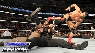 Roman Reigns amp Dean Ambrose vs Alberto Del Rio amp Rusev SmackDown Feb 4 2016 [upl. by Hulbig861]