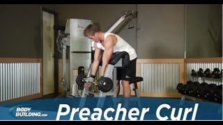 Preacher Curl  Biceps Exercise  Bodybuildingcom [upl. by Aonian]