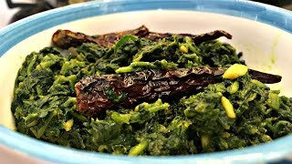 Palong Shaak Bhaja  Bengali Style Spinach StirFry Recipe [upl. by Eniffit]