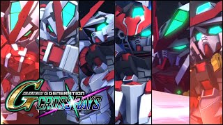 Gundam Astray Red Frame All Forms amp Attacks  SD Gundam G Generation Cross Rays [upl. by Chas38]