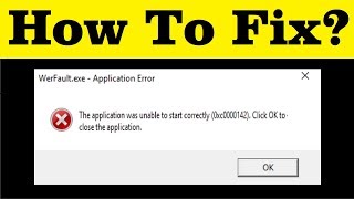 How To Fix WerFaultexe Application Error In Windows 7810 [upl. by Arrekahs]