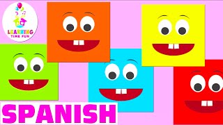 The COLORS in SPANISH for KIDS Easy Spanish Language Learning Videos [upl. by Peggir]