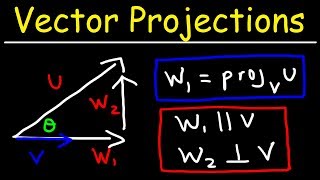 Calculus 3  Vector Projections amp Orthogonal Components [upl. by Anikes810]